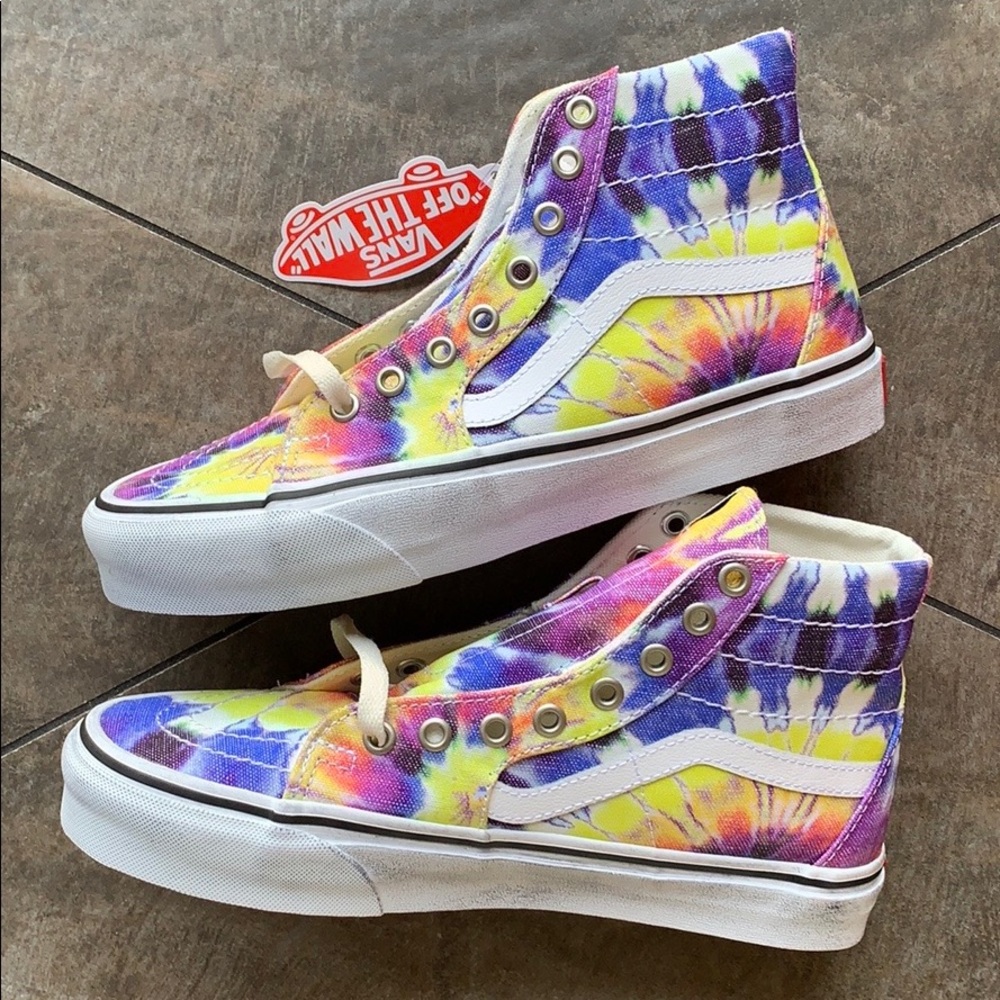 VANS SK8-HI TAPERED WASHED TIE DYE/TRUE WHITE WMNS - Picture 7 of 16